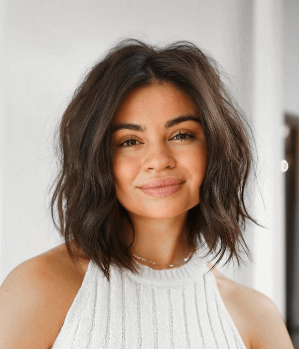 cabelo curto para rosto redondo