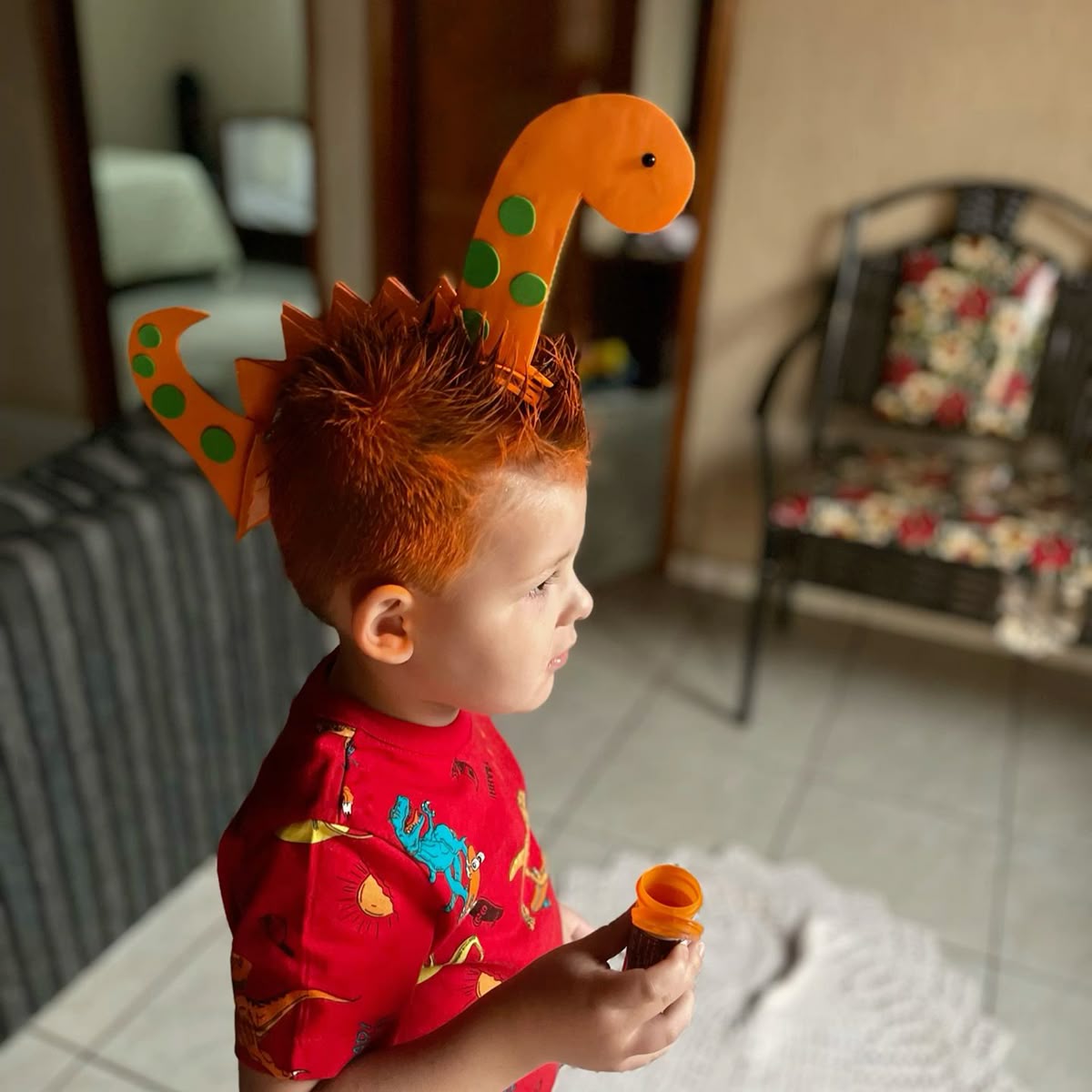 penteado dinossauro infantil