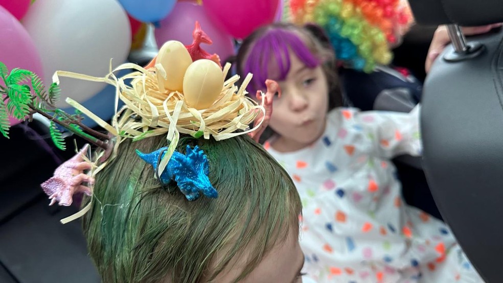 adereço cabelo dinossauro