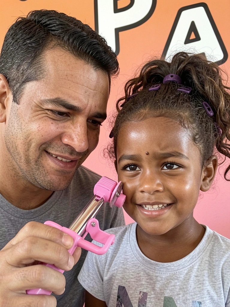 Homem confuso segurando frascos de produtos para cabelo, com expressão de dúvida.