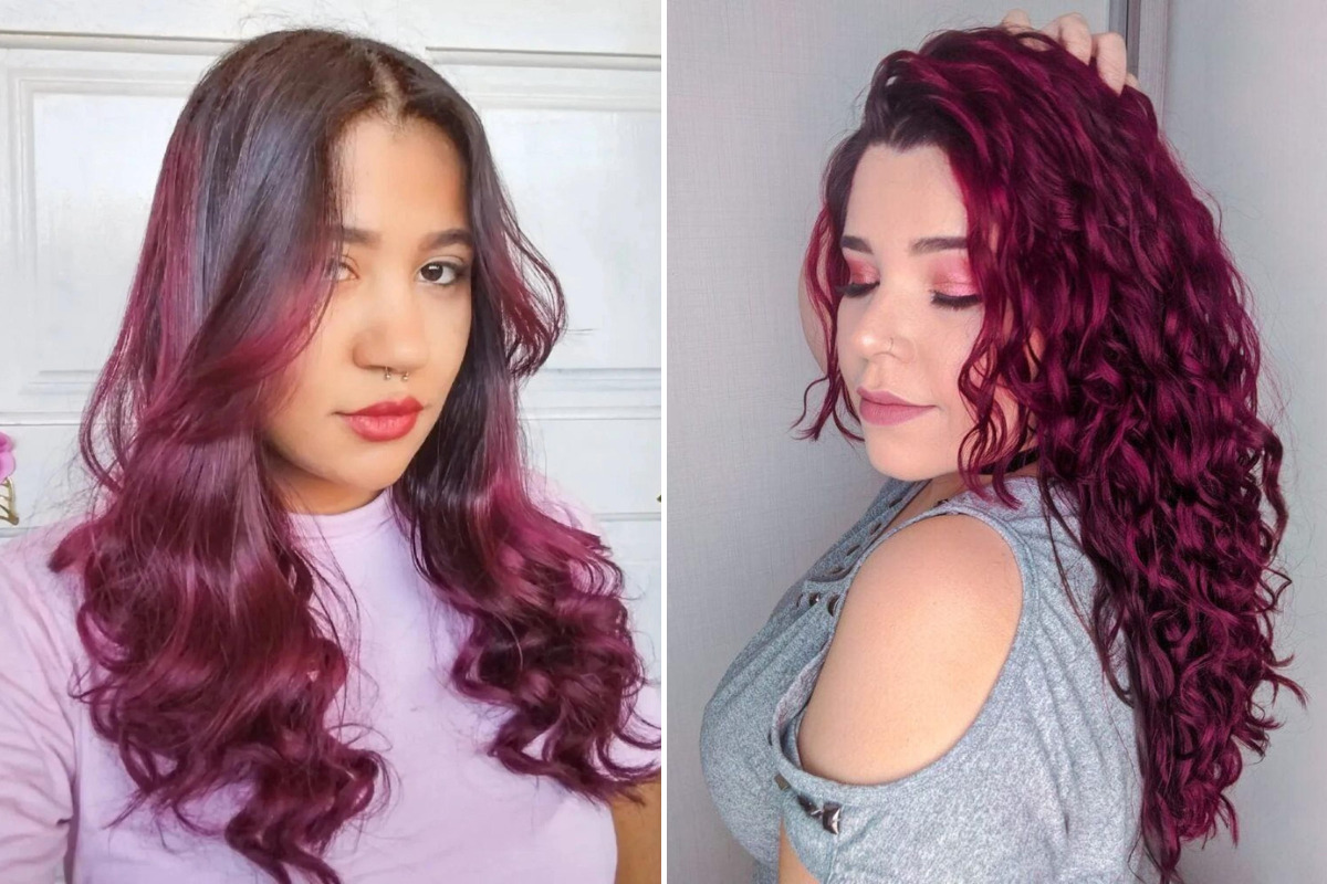 cor marsala cabelo
