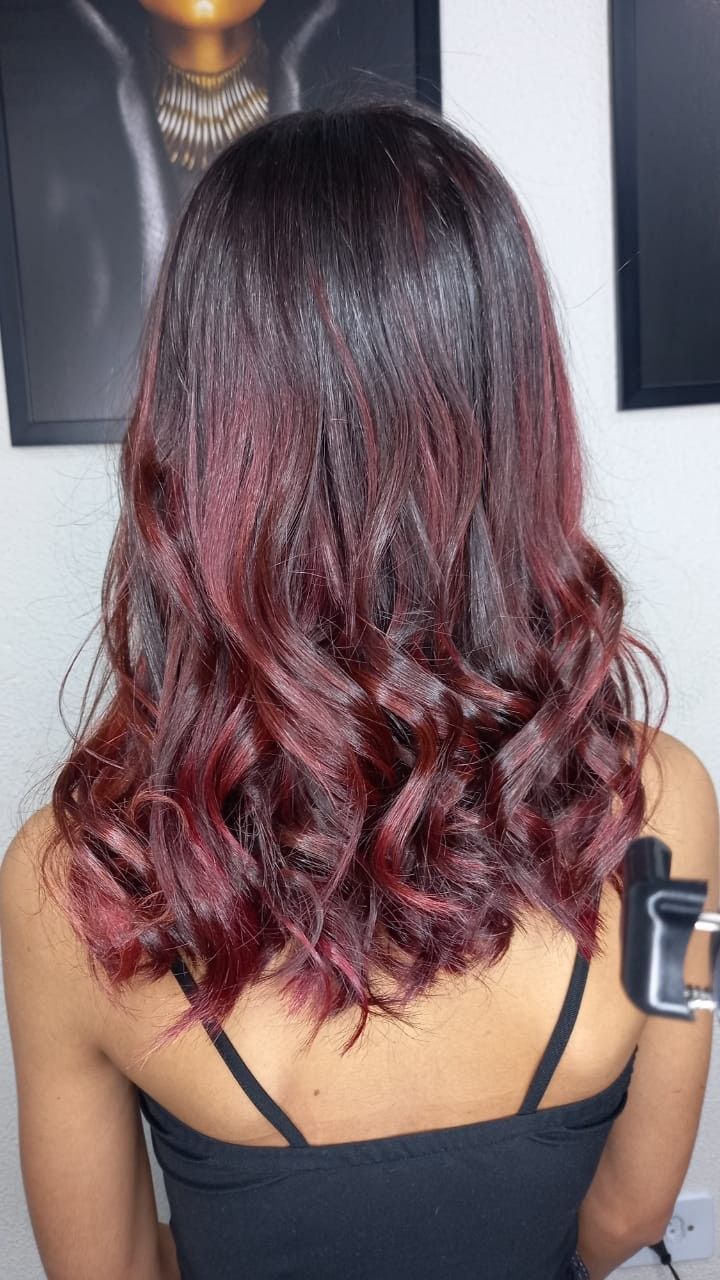 cor marsala cabelo