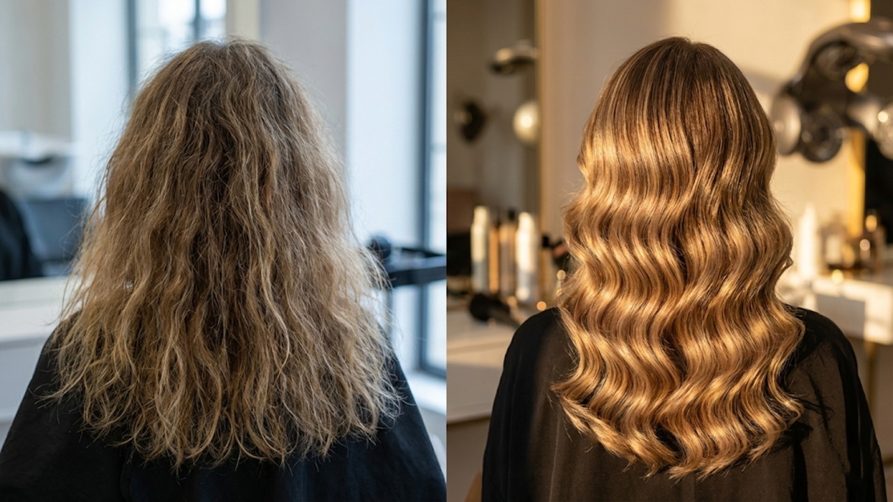 cabelo ondulado sem forma