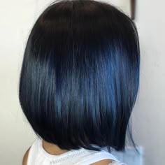 tinta preta azulada