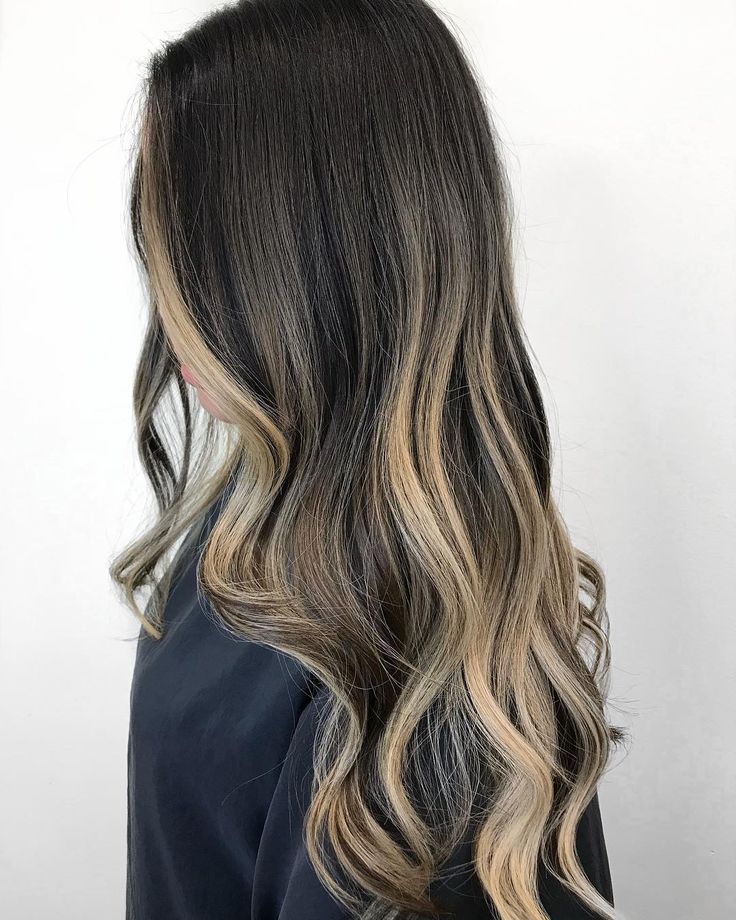 cabelo preto iluminado