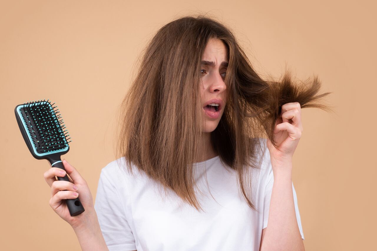 cabelo com química danificada