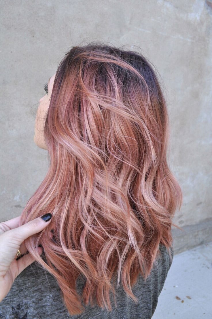 cabelo rosa dourado