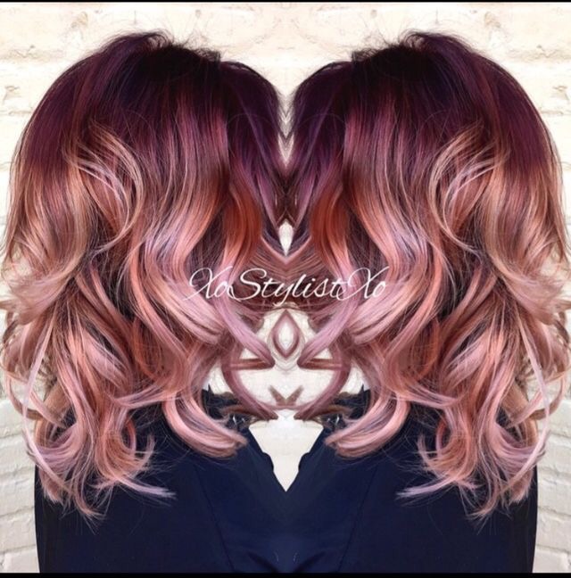 rose gold cabelo cacheado