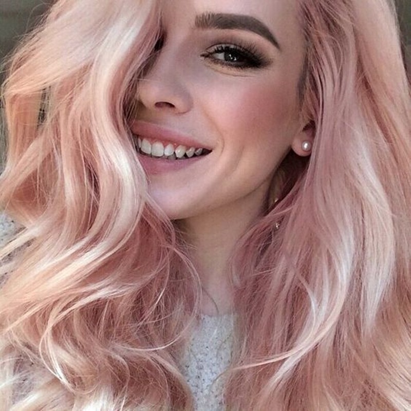 cabelo pink gold