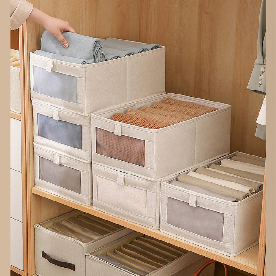 organizador de closet de tecido dobrável