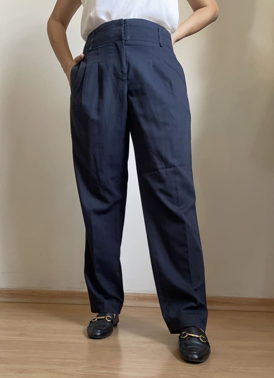 calça clochard vibrante