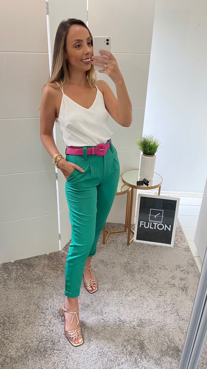 calça clochard casual chic