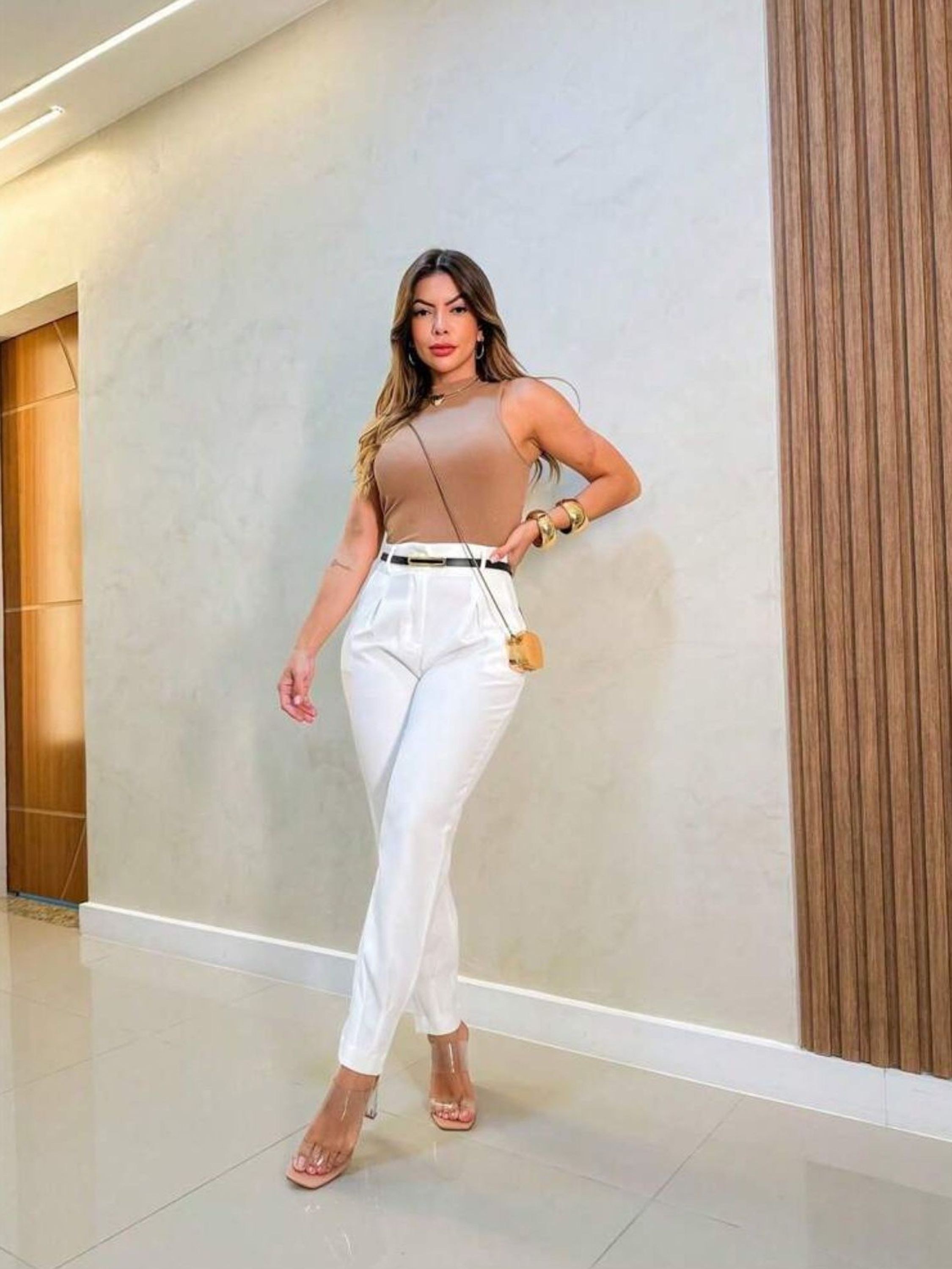 calça alfaiataria colorida feminina