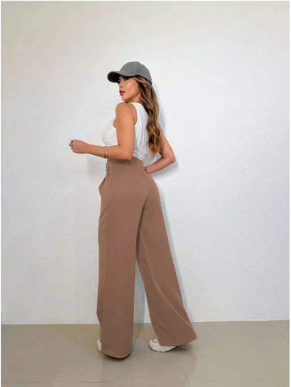 looks com calça pantalona