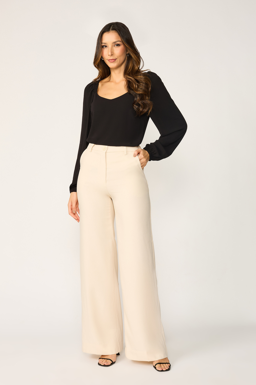 looks com calça pantalona