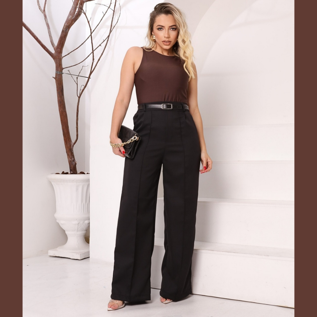 calça pantalona para trabalhar