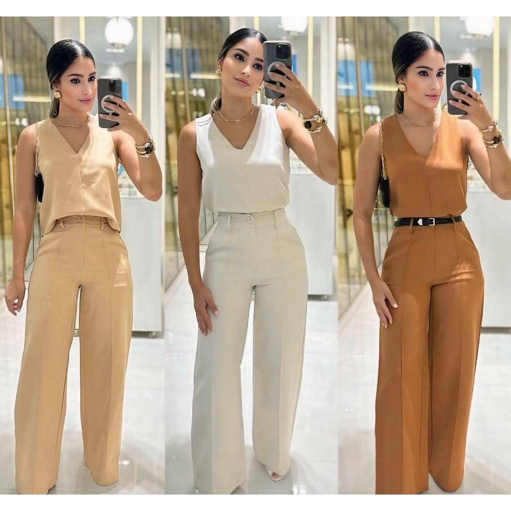 calça alfaiataria zara feminina cintura alta