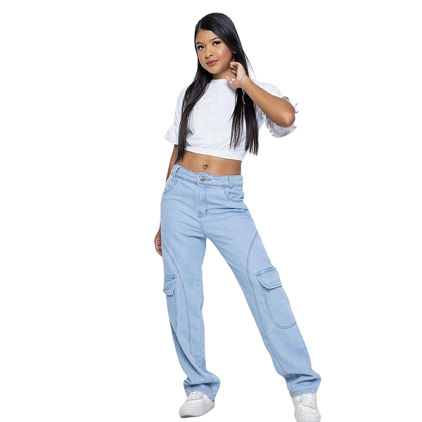 calça cargo juvenil feminina moda blogueira