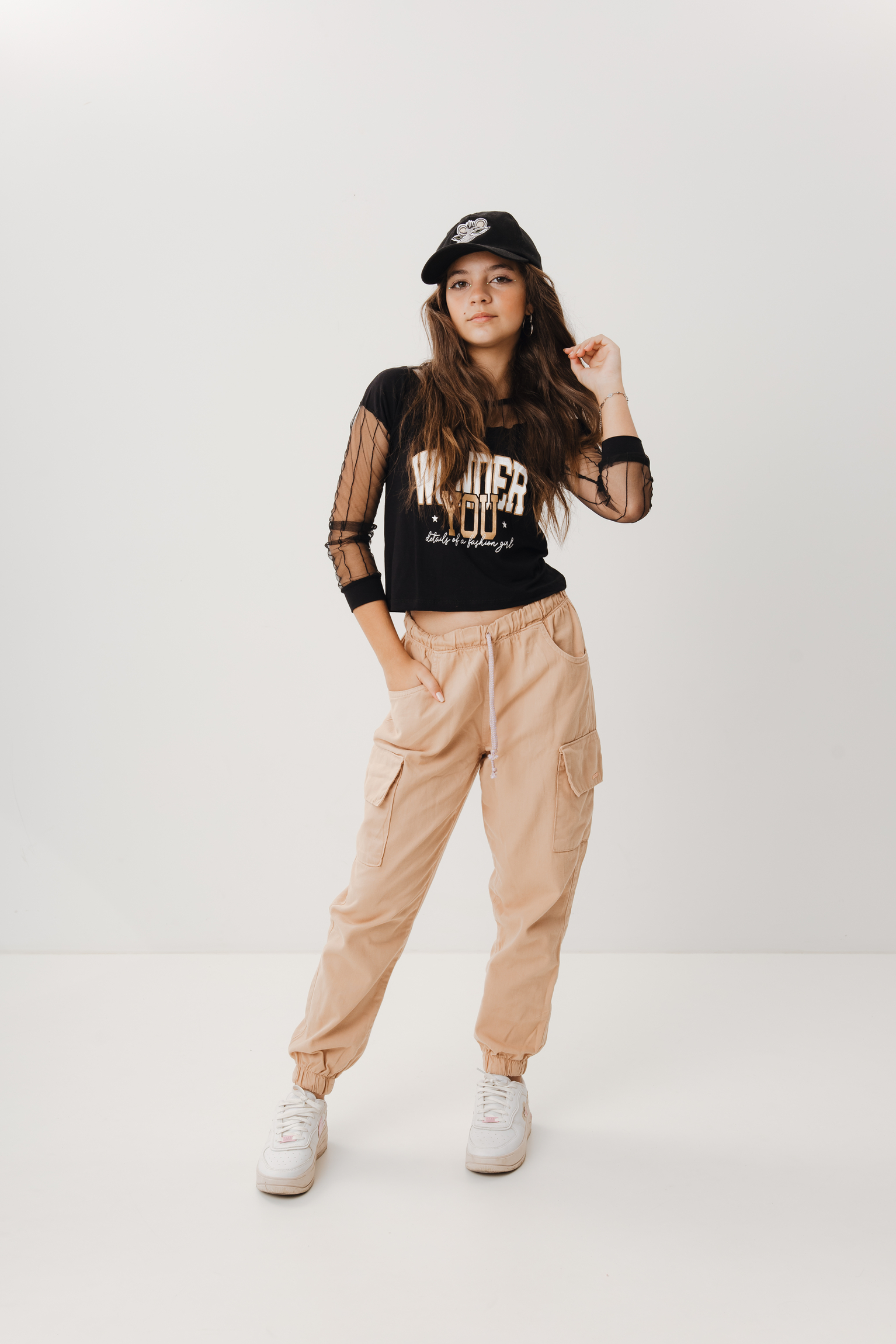 calça cargo infantil feminina
