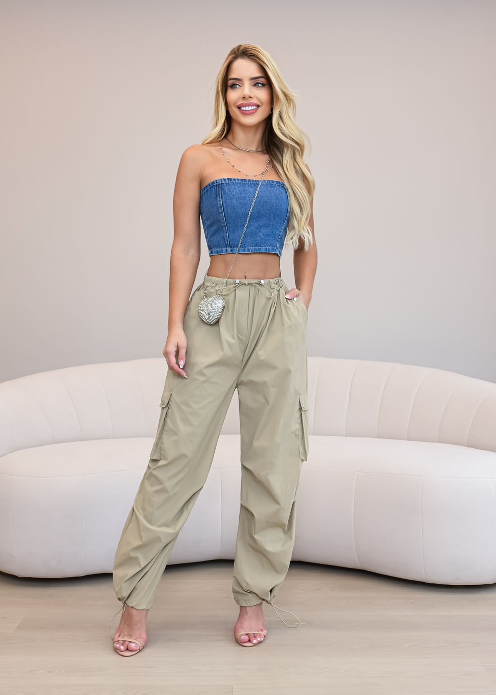 calça utilitária renner