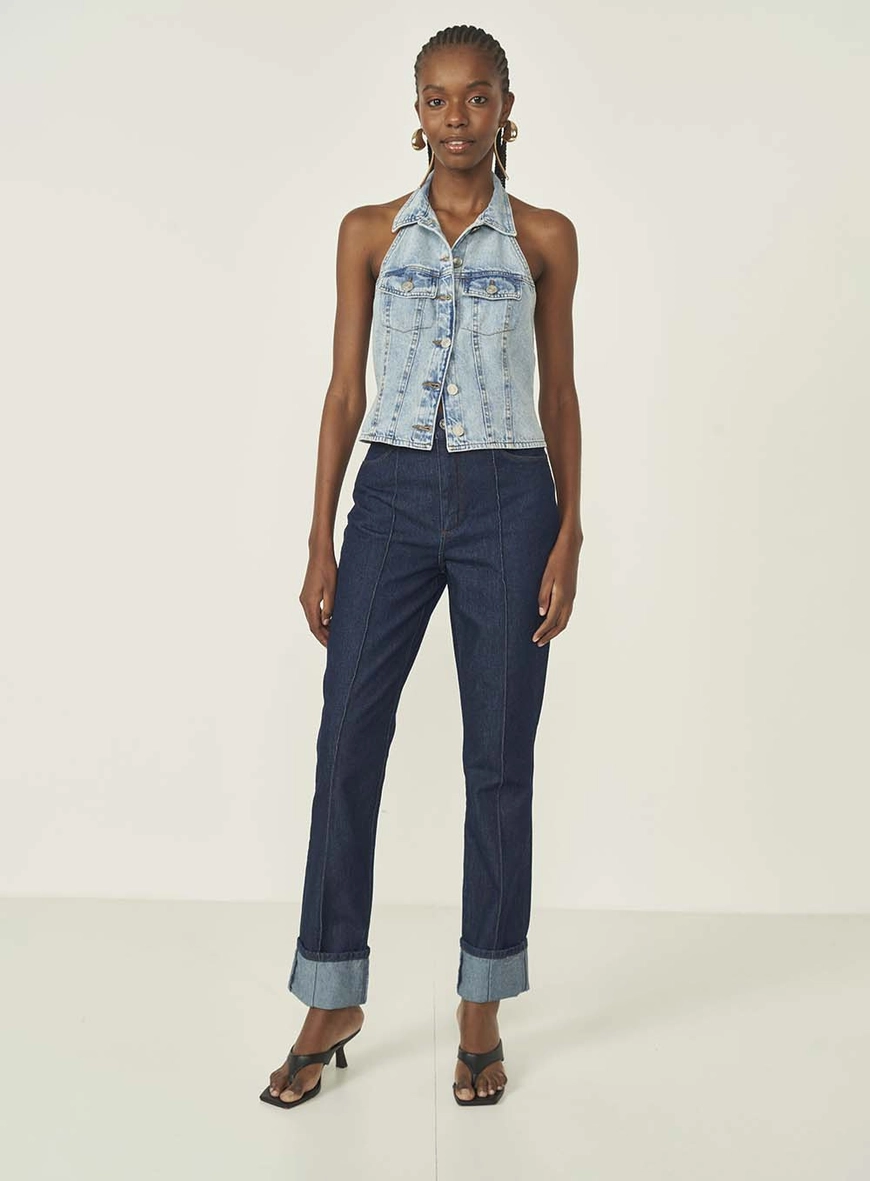 onde comprar calça jeans feminina reta