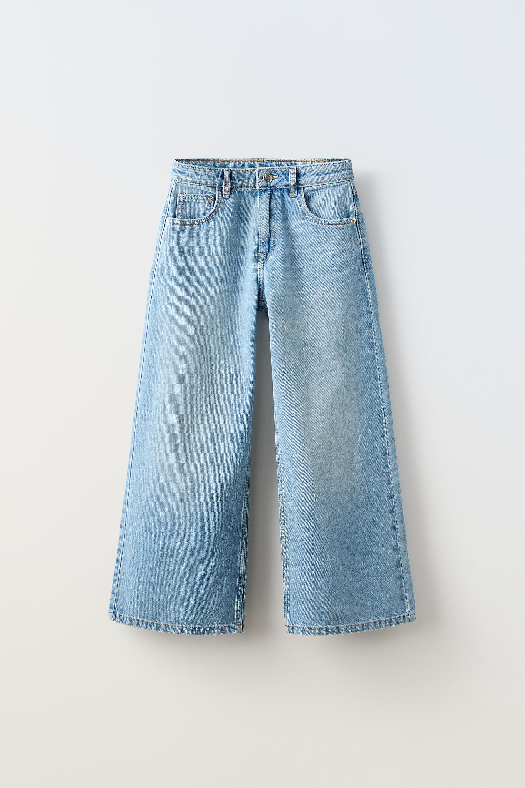 calça jeans pantalona zara