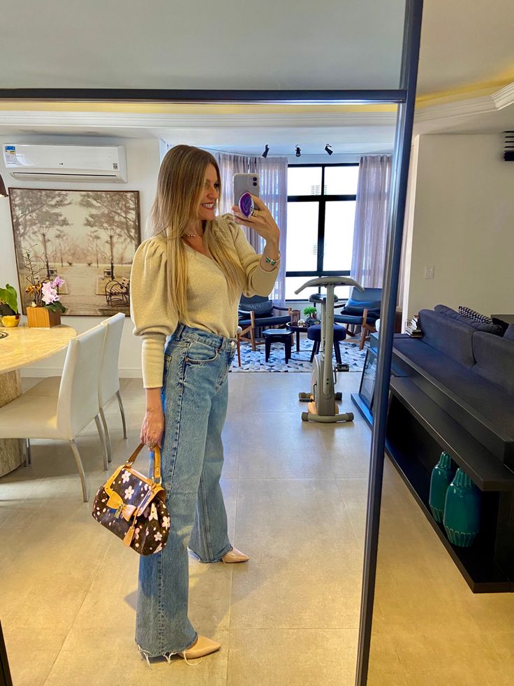 calça jeans flare zara