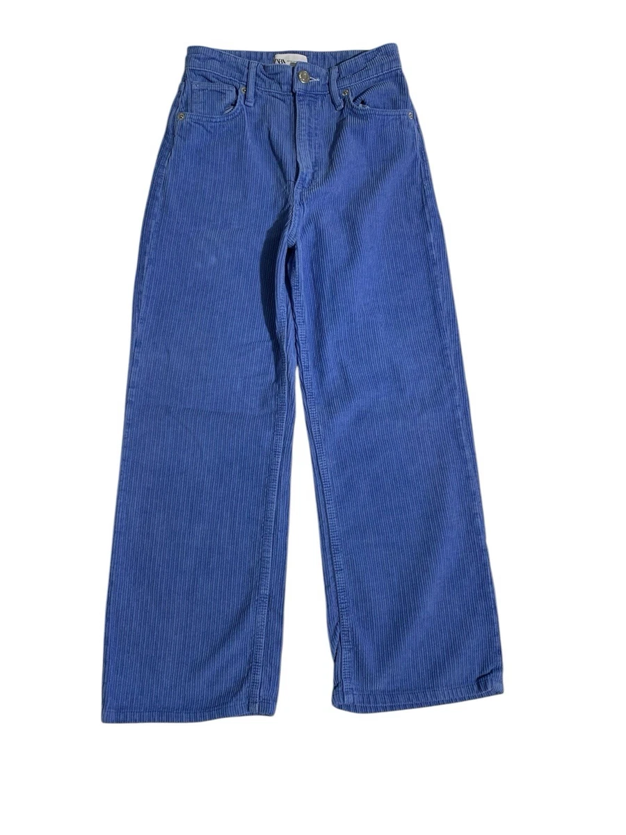calça jeans larga feminina zara
