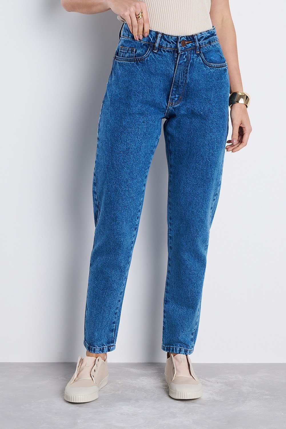 calça jeans pantalona zara