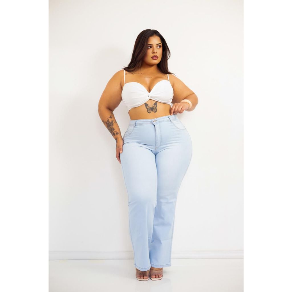 jeans wide leg cintura alta zara