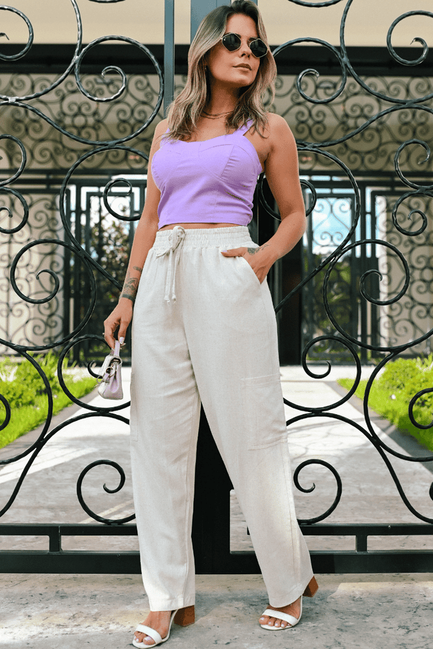calça com punho