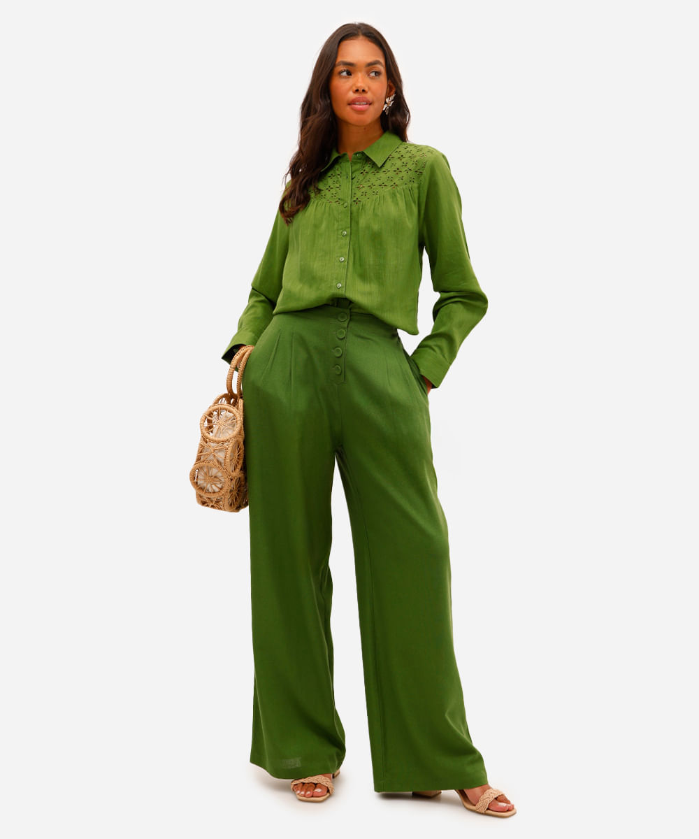 calça pantalona feminina