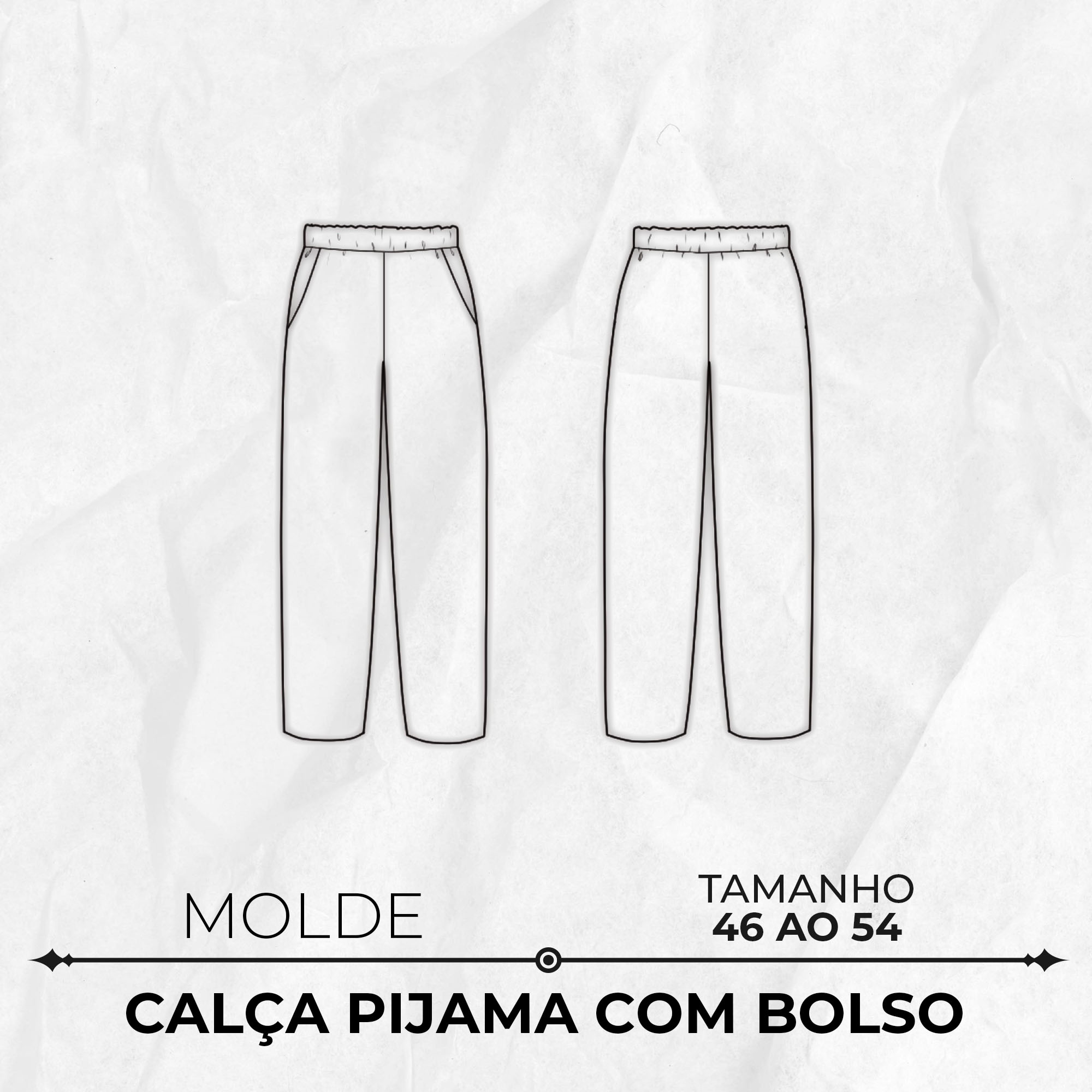 calça pantalona plush