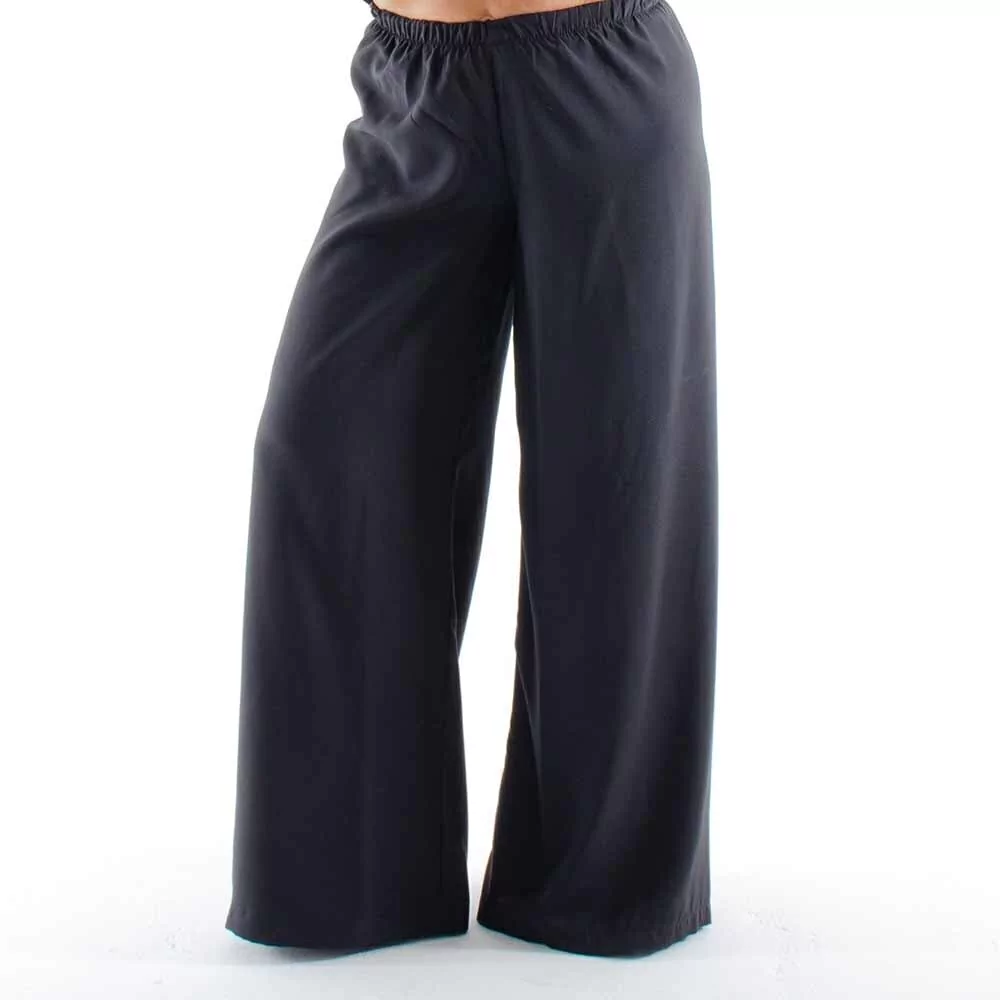 calça wide leg loungewear