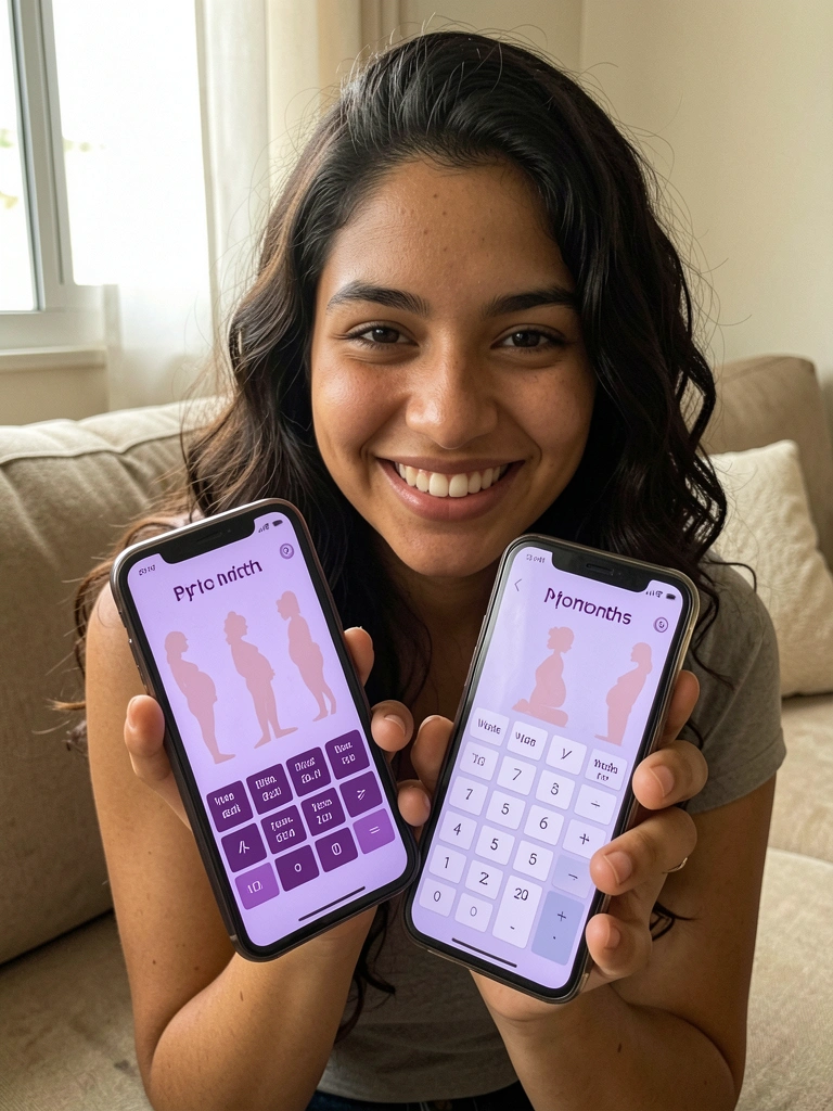 Calculadora digital exibindo conversão de semanas para meses na tela.