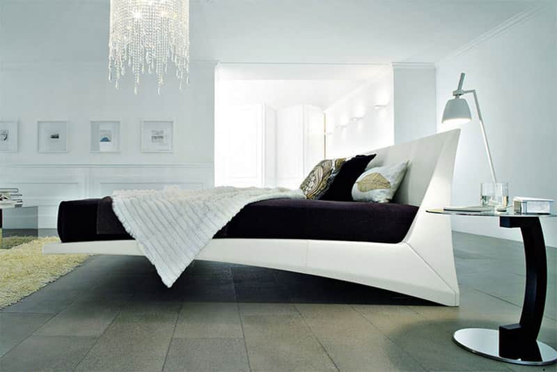 cama flutuante iluminação