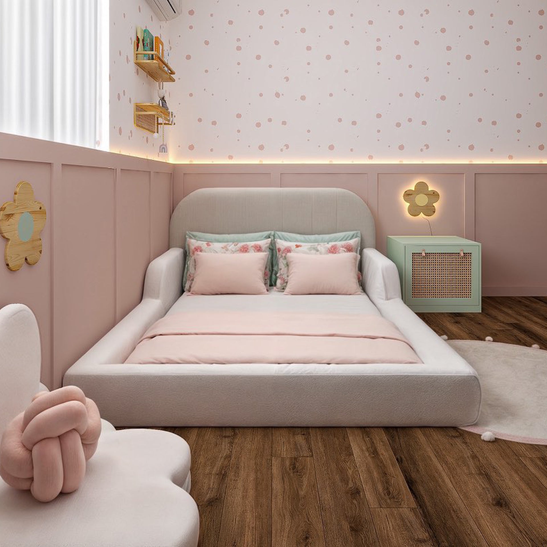 cama montessoriana casal com colchão