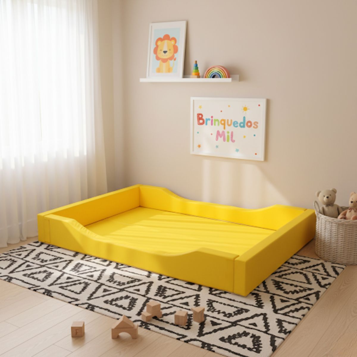cama de espuma para bebê