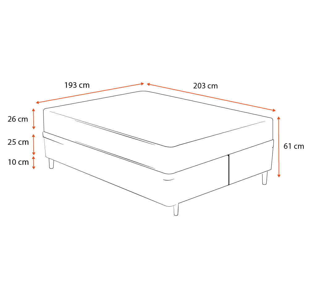 medidas cama queen size