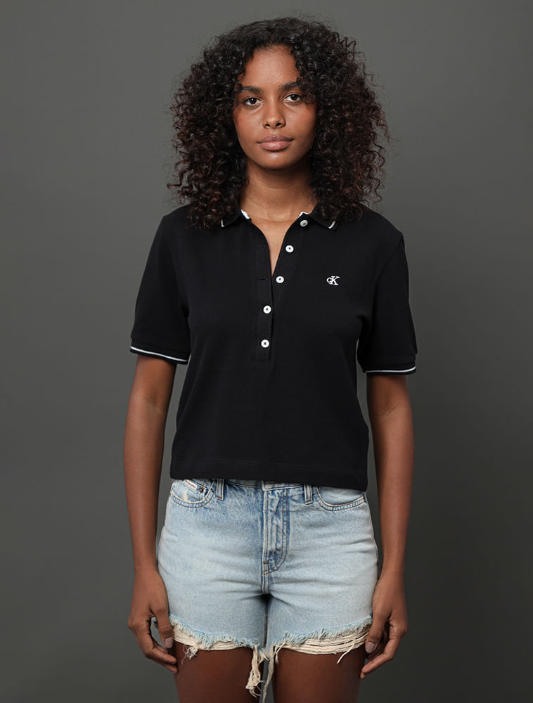 camisa polo calvin klein branca