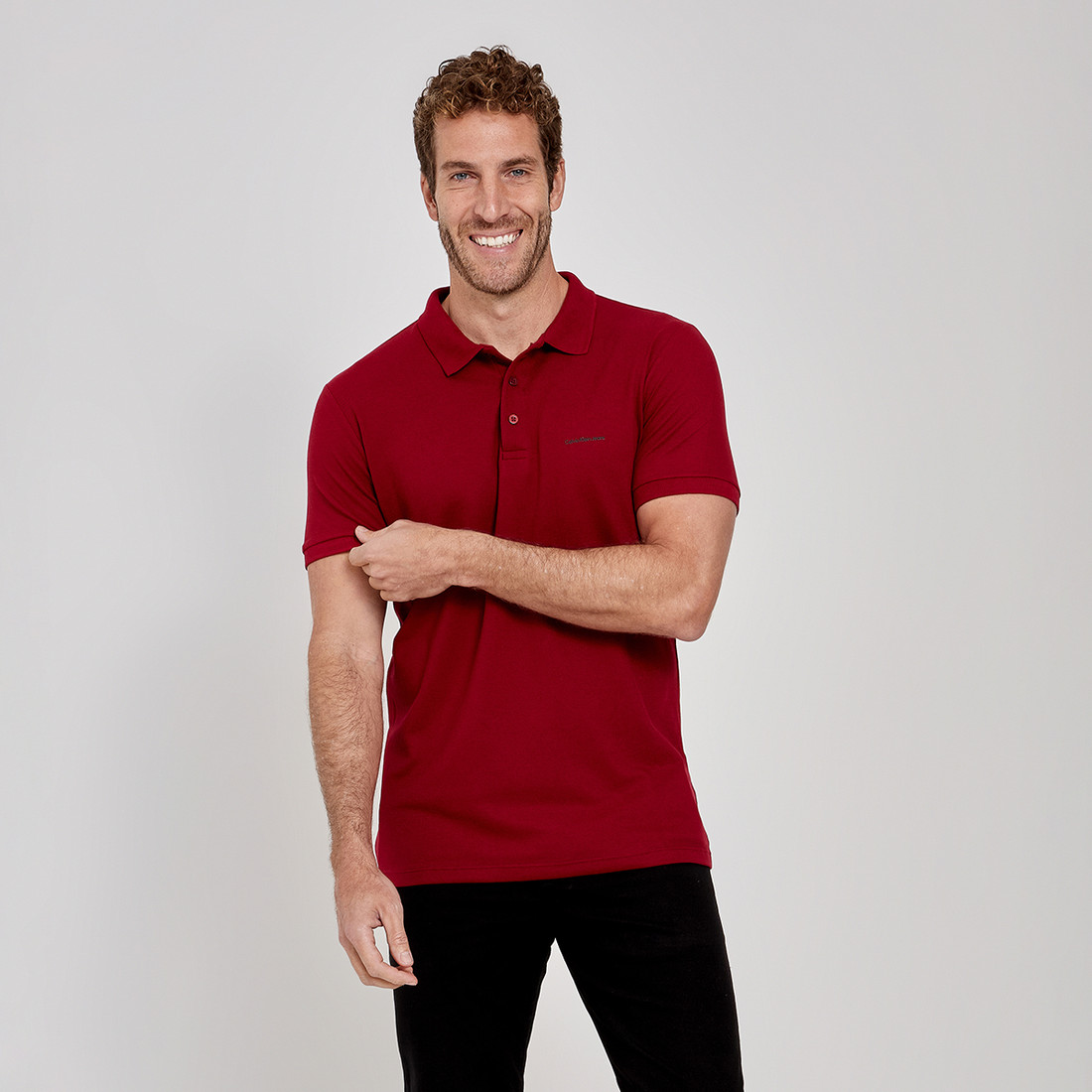 camisa polo calvin klein slim fit masculina