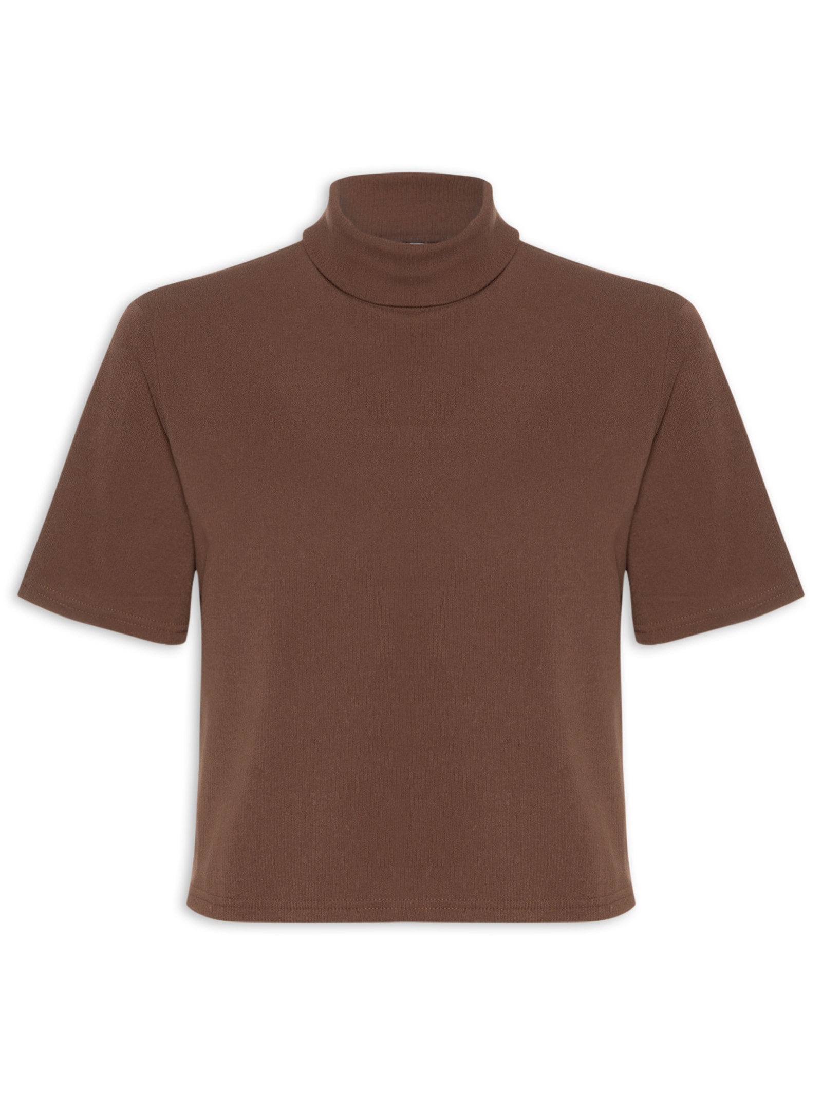 camiseta feminina gola alta sustentável