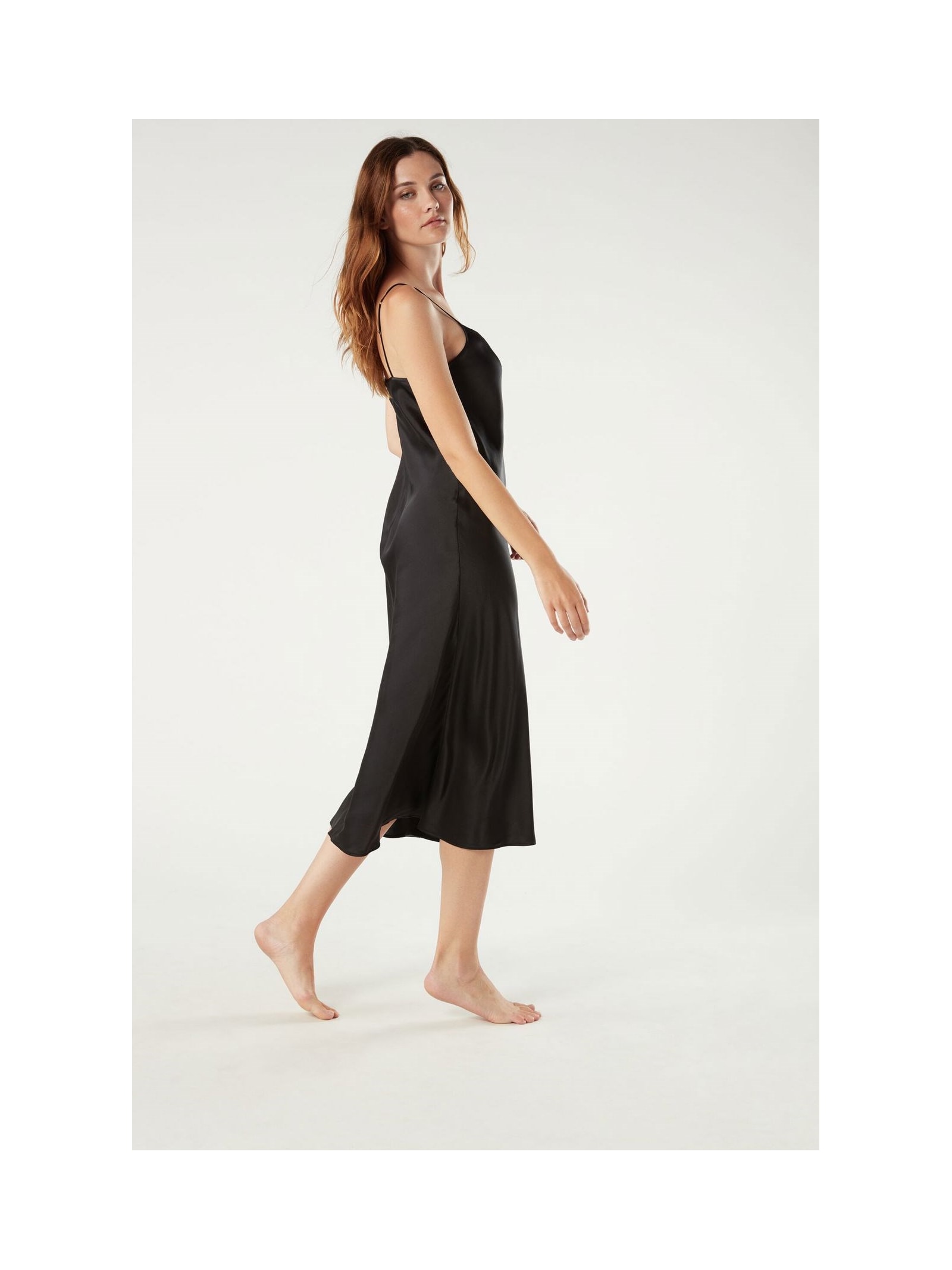 loungewear de seda longa