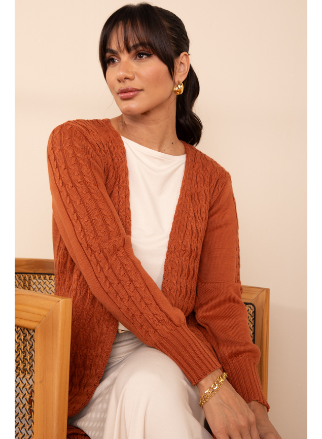 tendências cardigã de tricot feminino 2026