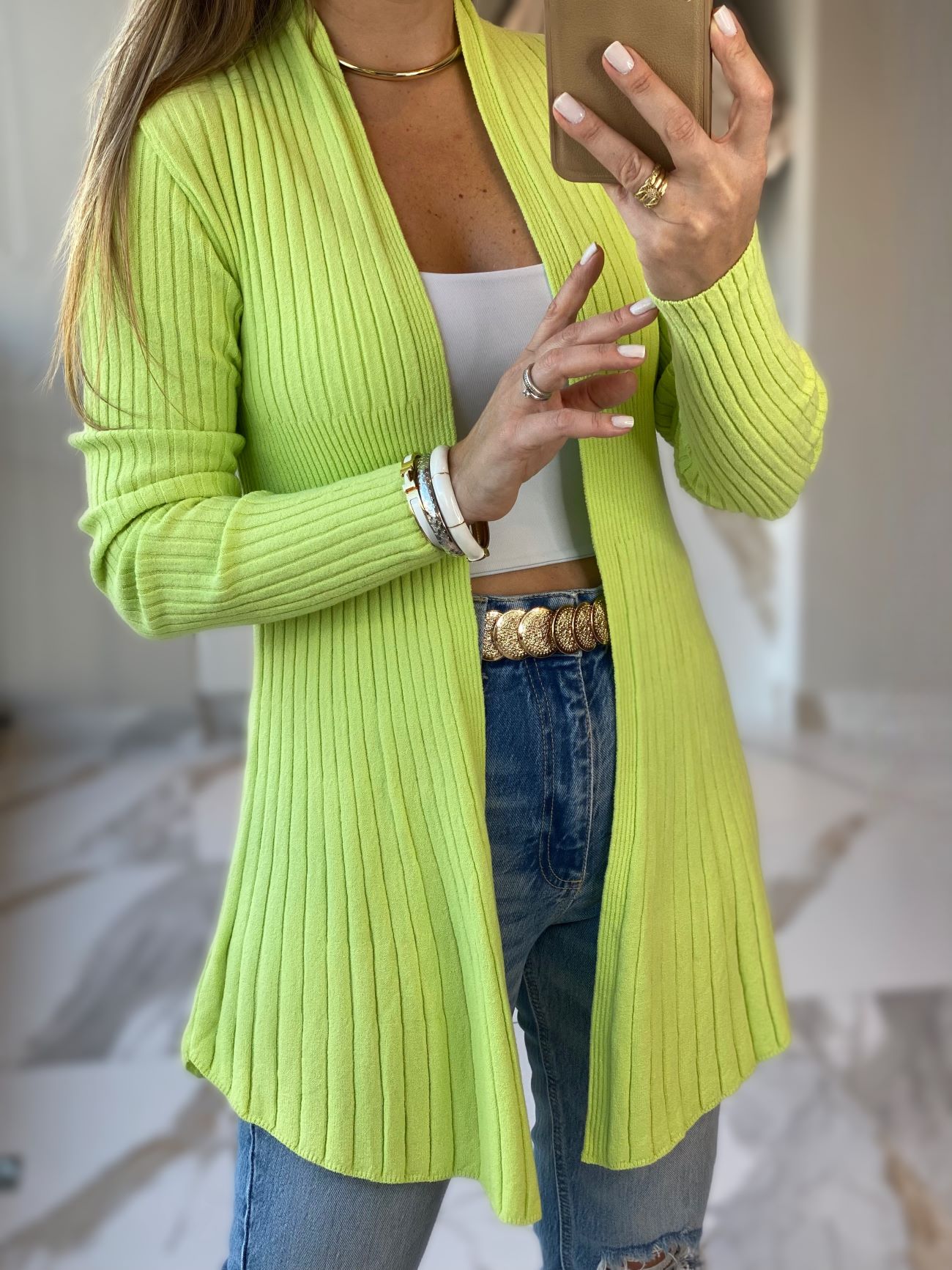 cardigã de tricot feminino para trabalho