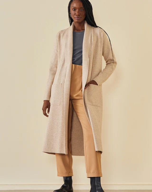 cardigã feminino de inverno longo