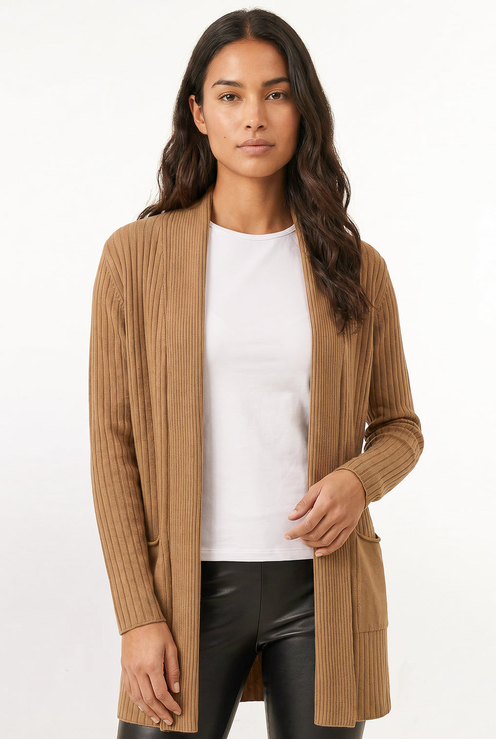 cardigã feminino de inverno longo