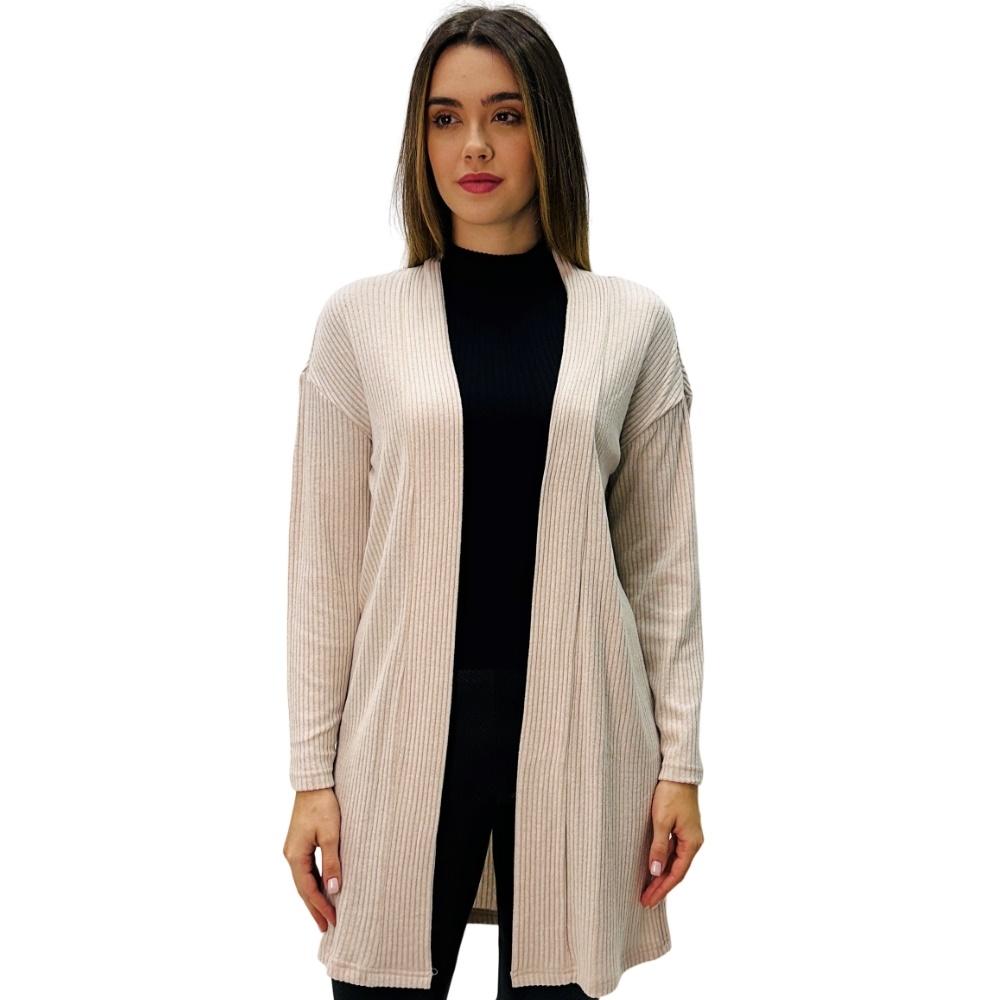 cardigã Hering feminino longo