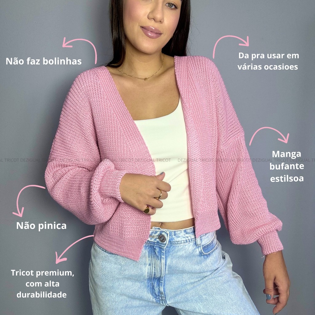 cardigã Hering algodão conforto
