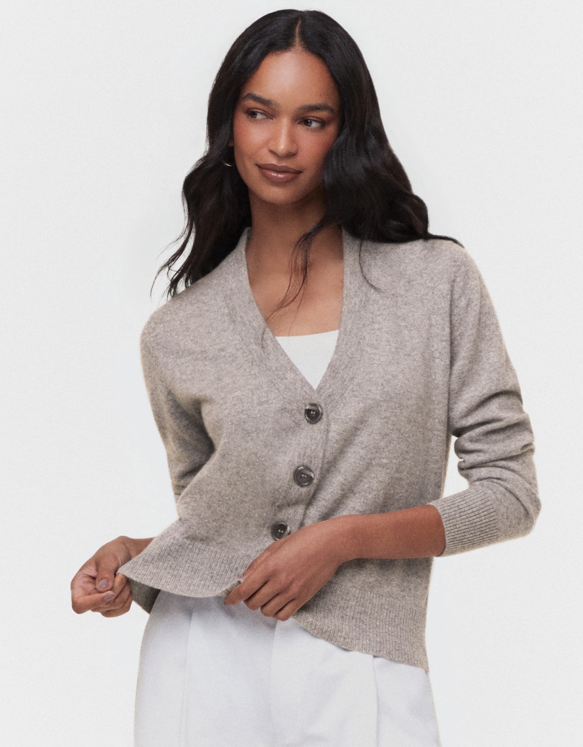 cardigan de cashmere feminino
